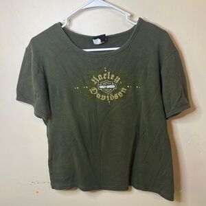 Harley-Davidson Women's Green Top